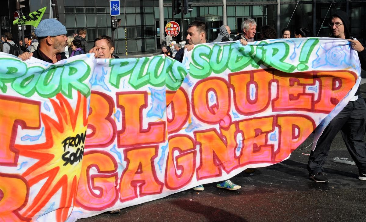 Banderole du Front Social