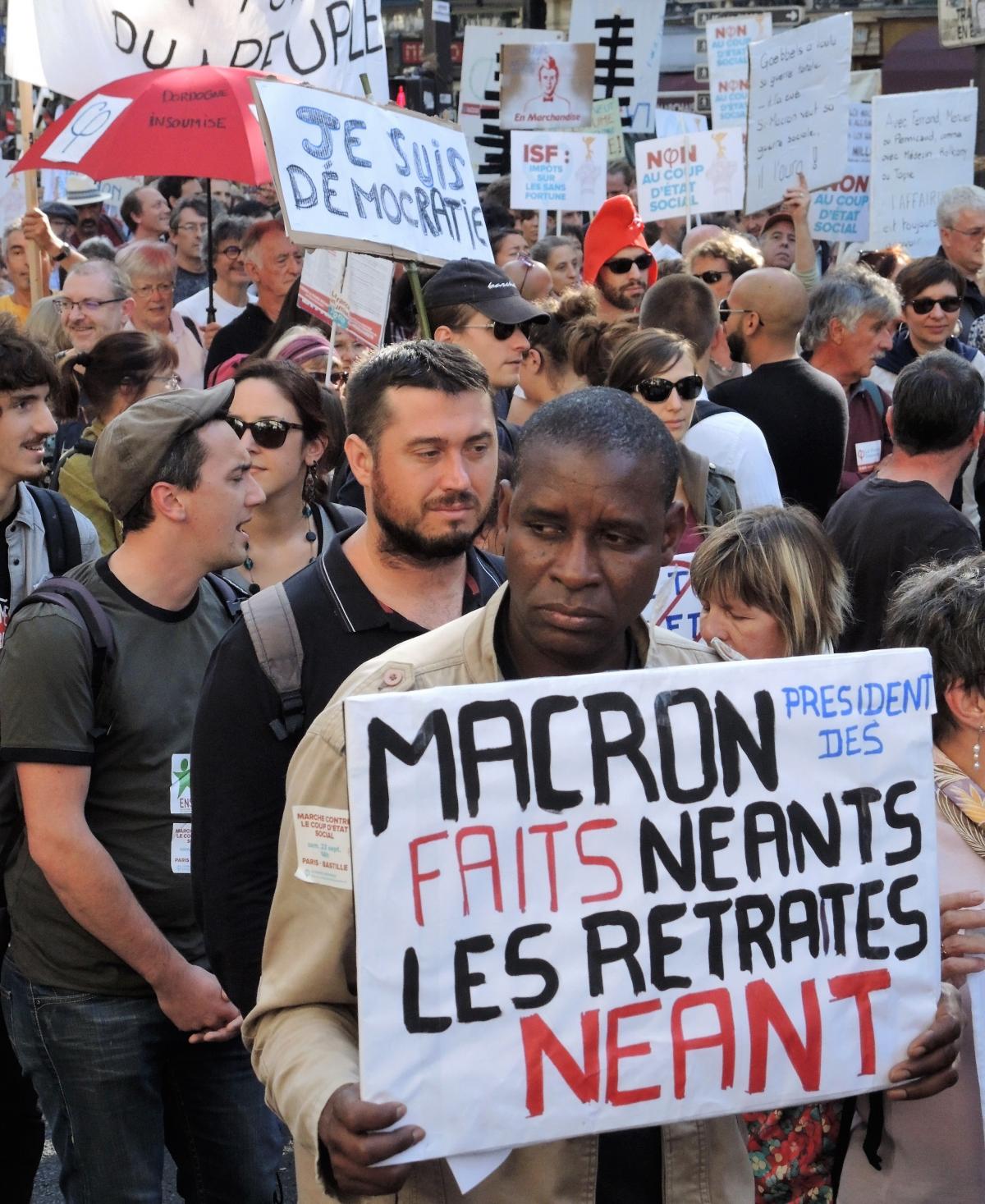 Affichette Manifestation de la France Insoumise