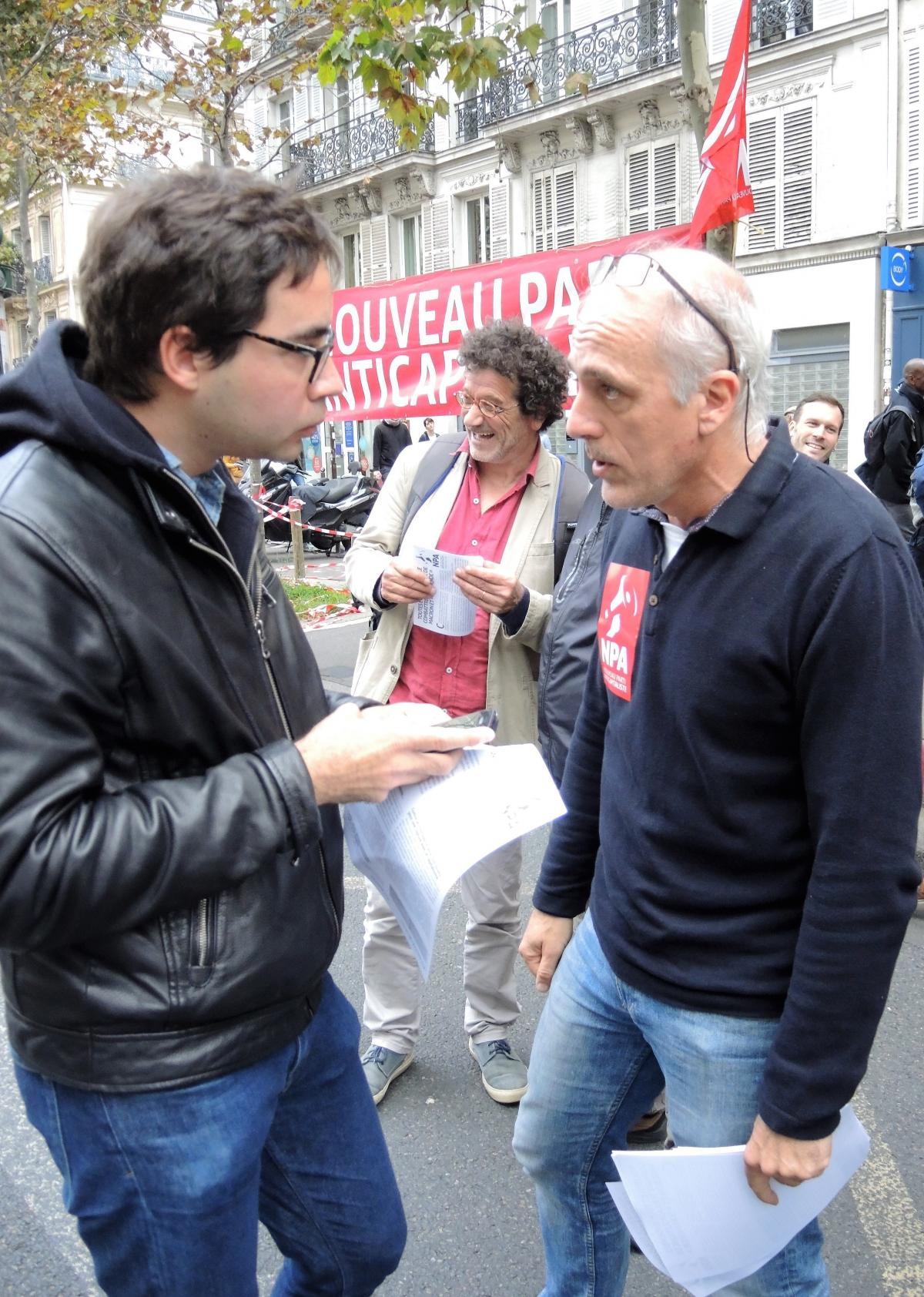 Interview Philippe Poutou à la manifestation de la Fonction Publique