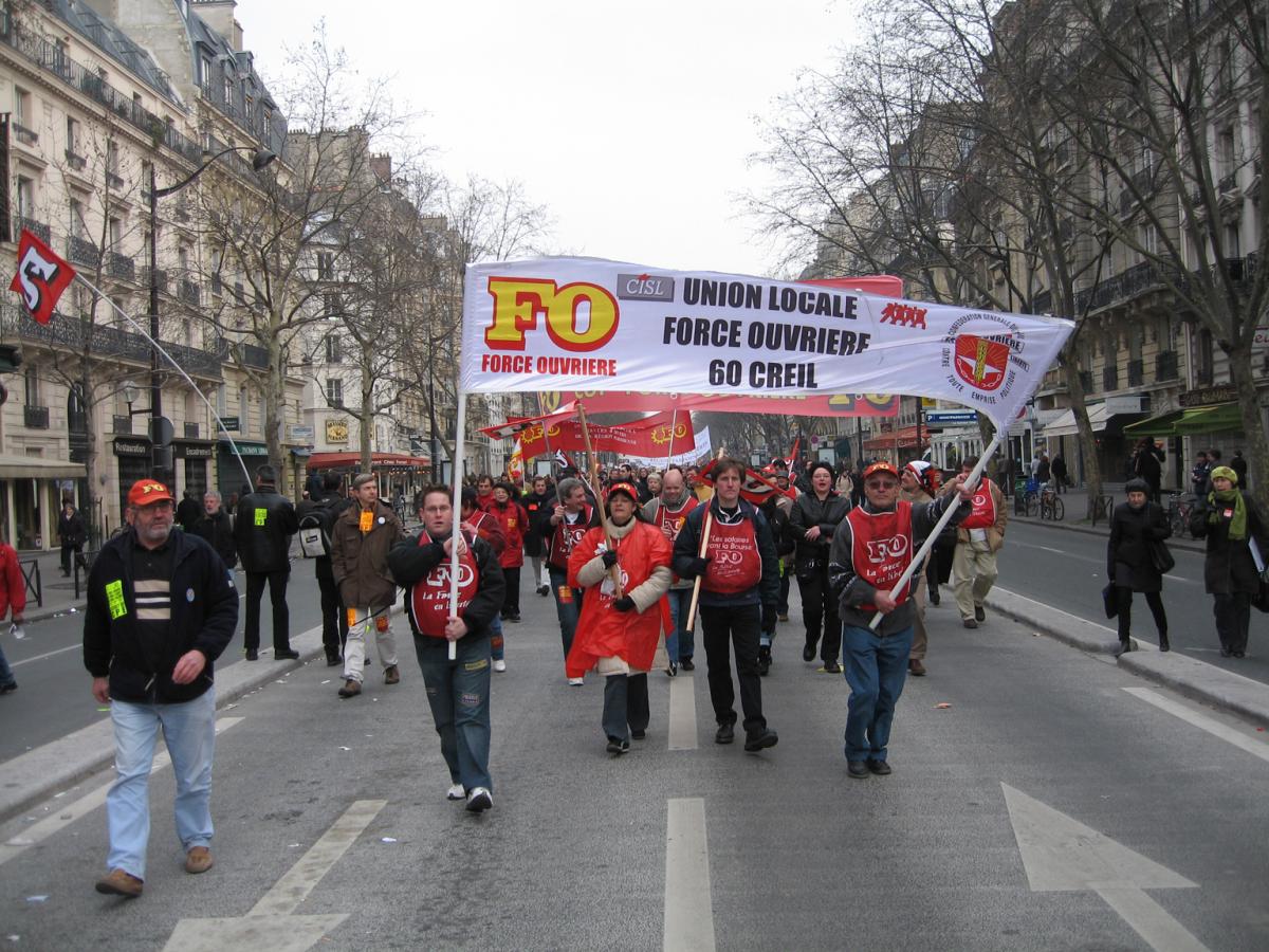 Manifestation contre le CPE à Paris