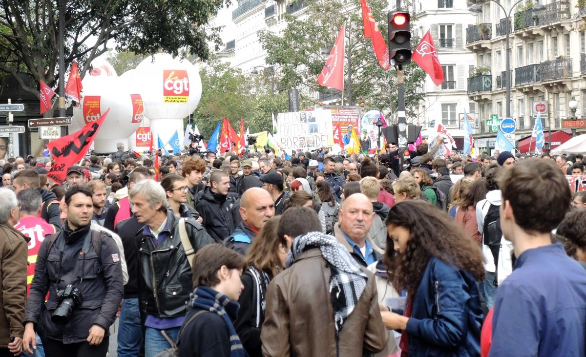 Cortège Intersyndical manifestation de la Fonction Publique