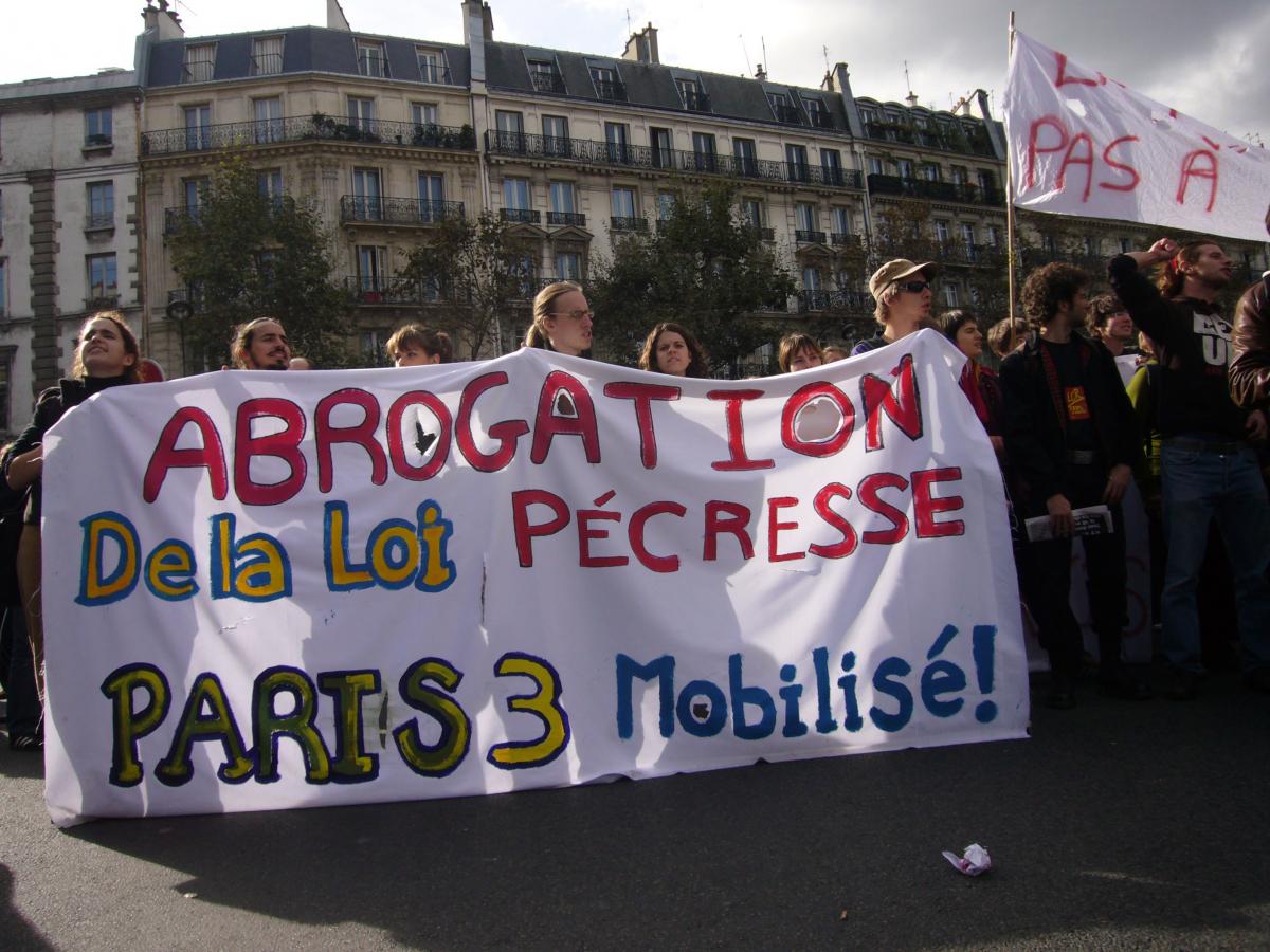 Abrogation de la loi Pécresse