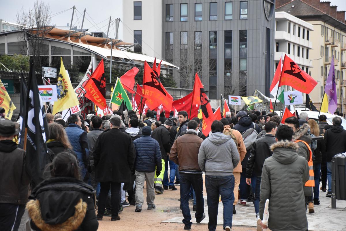 Manifestion contre l'offensive Turc sur Afrin 28.01.2018