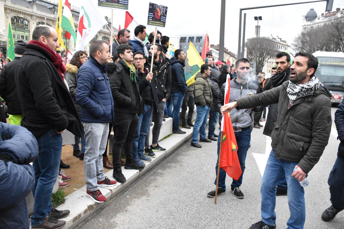 Manifestion contre l'offensive Turc sur Afrin 28.01.2018