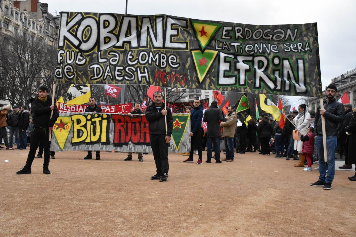 Manifestion contre l'offensive Turc sur Afrin 28.01.2018