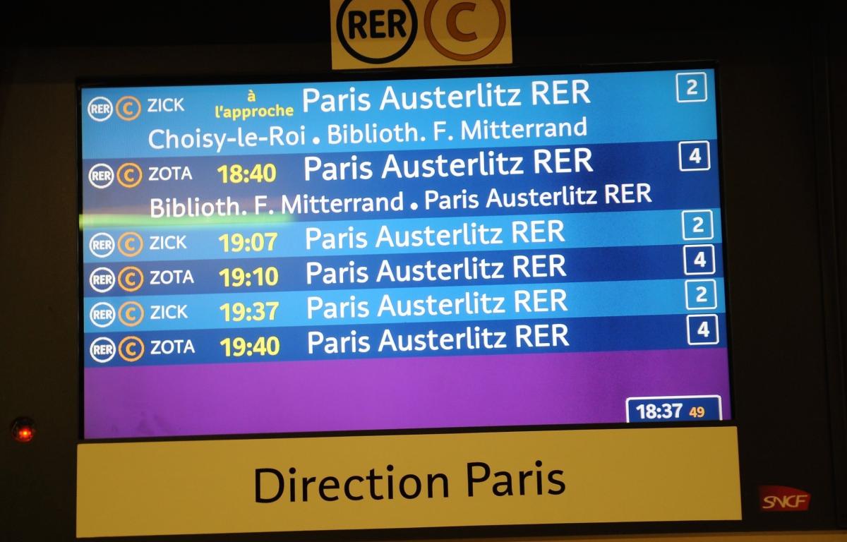 Esemble des lignes B et D trafic ralenti perturbations