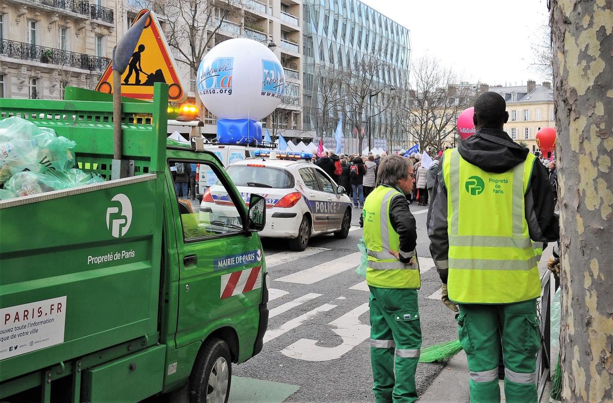 Fin de cortège Journée nationale d'actions des retraité-es