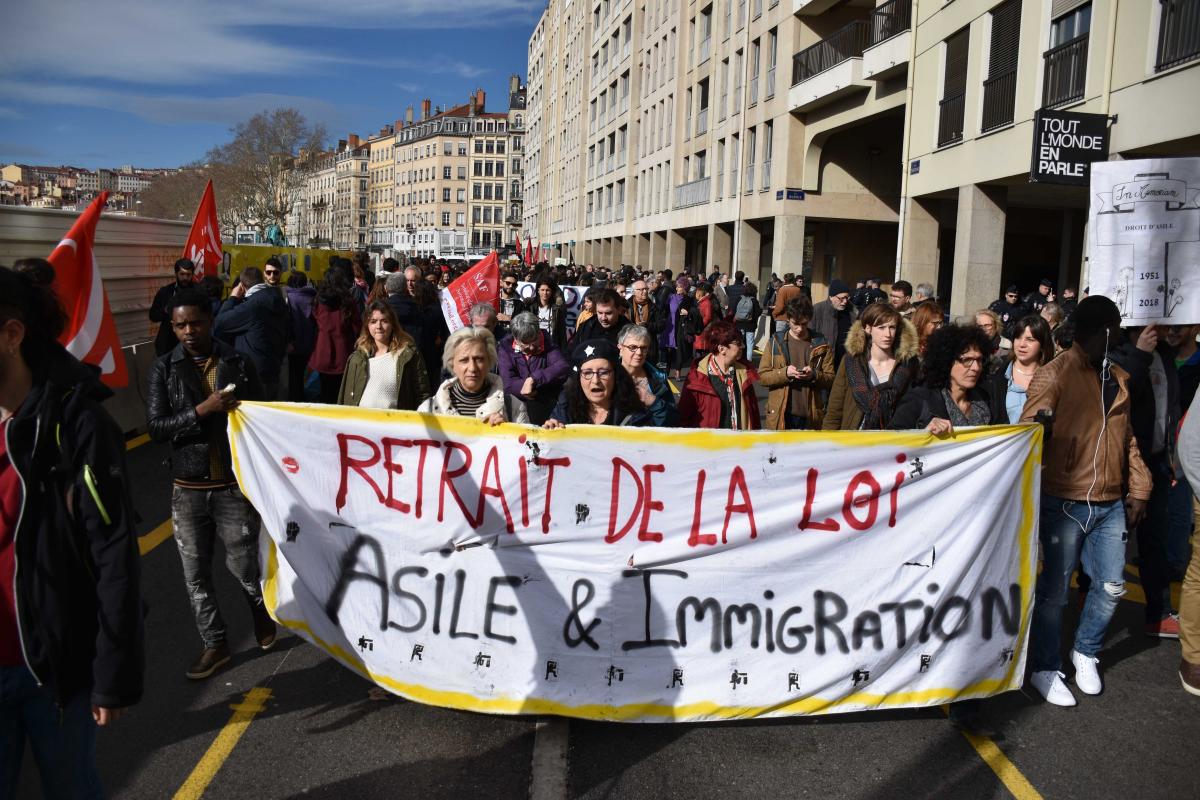 Manifestation contre le projet de loi Asile Immigration