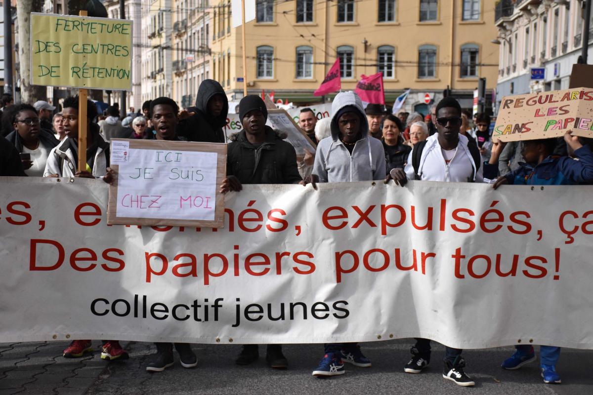 Manifestation contre le projet de loi Asile Immigration