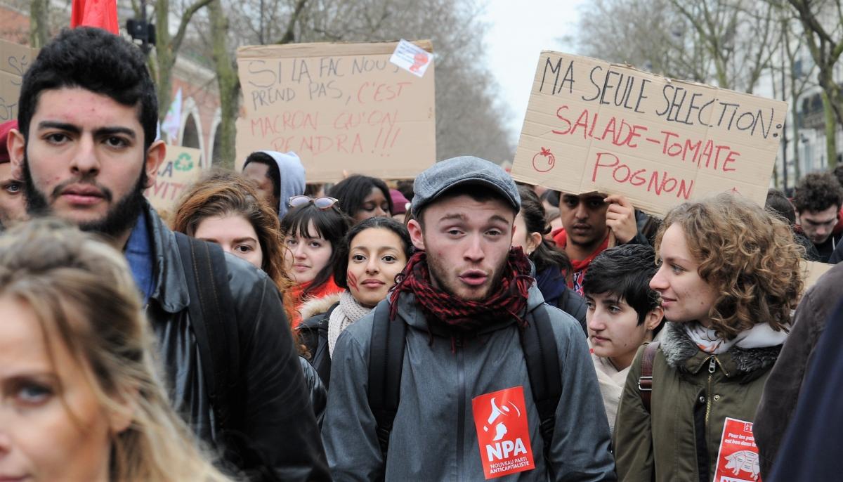 Manifestations cortège Etudiants