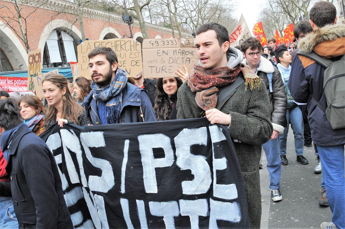 Manifestation cortège Etudiants