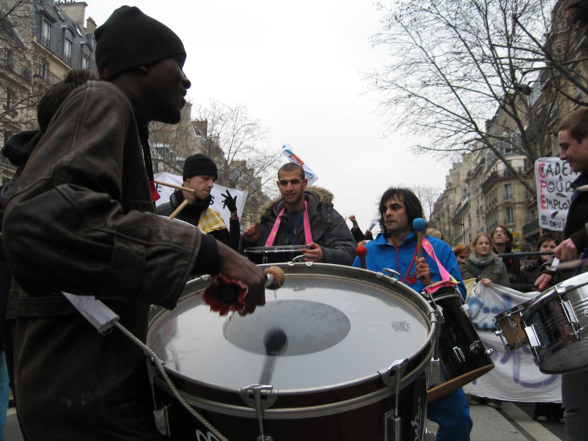 Manifestation contre le CPE à Paris
