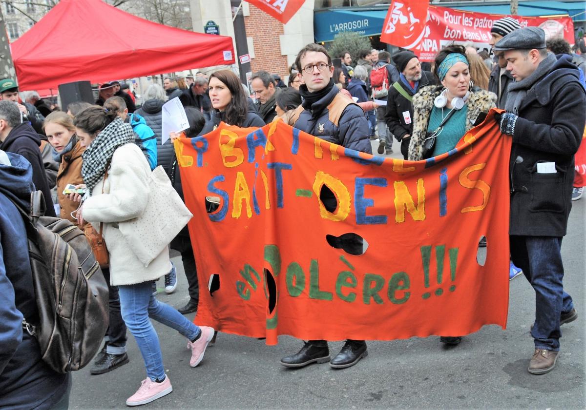 Banderole St Denis en colère