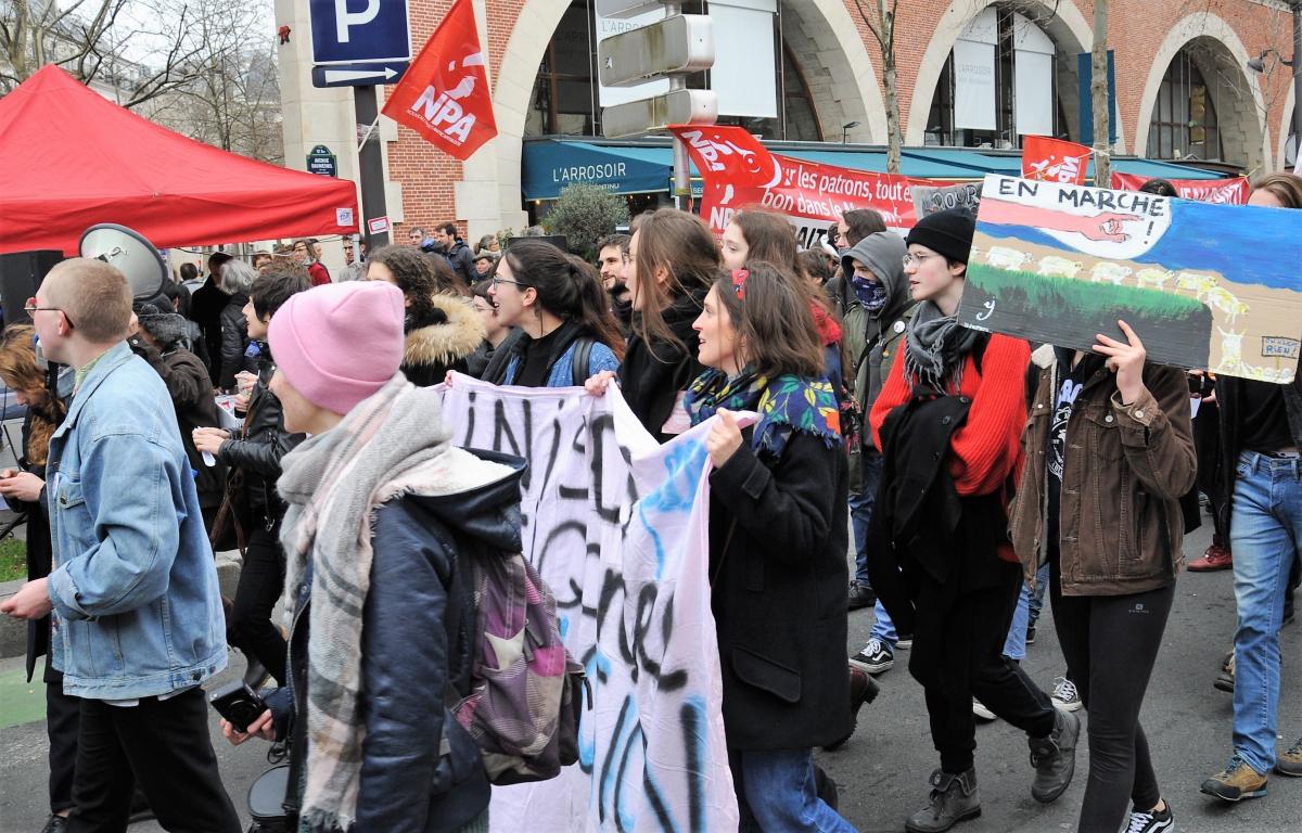 Manifestations cortège Etudiants
