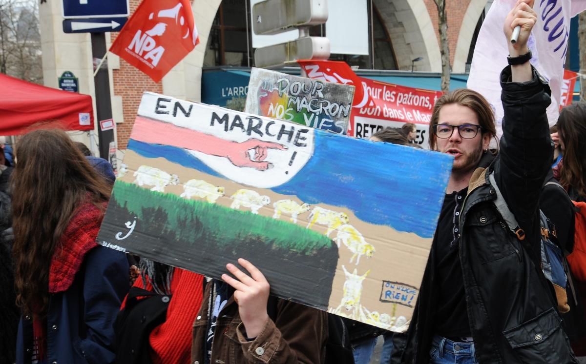 Manifestations cortège Etudiants