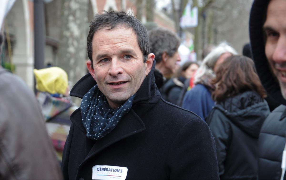 Benoît Hamon de Génération.s. fondé en décembre 2017 à la manifestation des salariéEs de la fonction publique du 22 mars 2018
