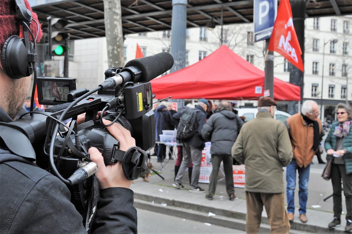 Point fixe du Npa au cortège salariéEs de la fonction publique