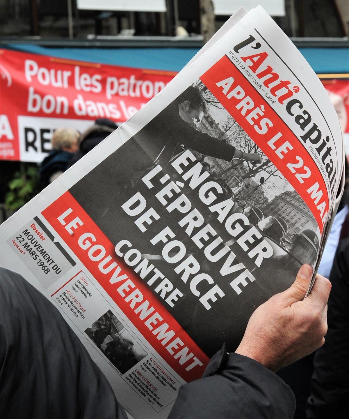 Hebdo du Npa après le 22 mars Engager l'épreuve de force contre le gouvernement n°422 du 22 mars 2018