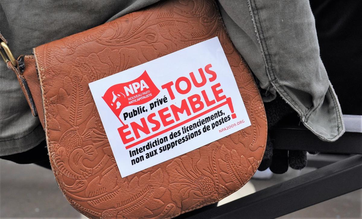 Autocollant du Npa Public Privé Tous Ensemble