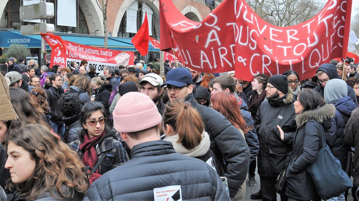 Cortège Etudiants avec les salariéEs de la fonction publique