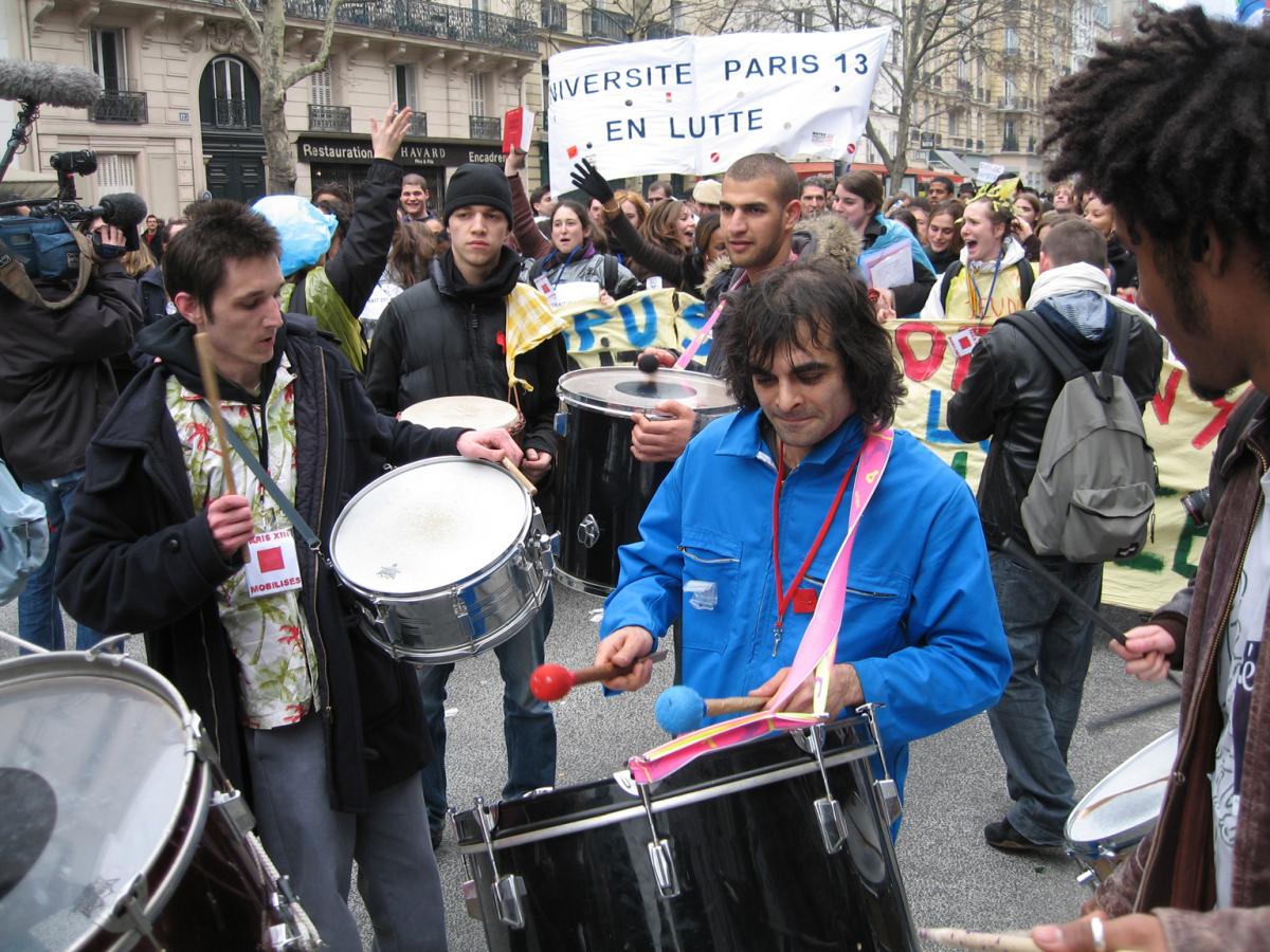 Manifestation contre le CPE à Paris