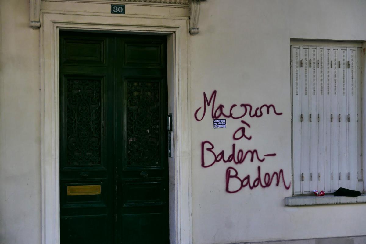 Tag Macron à Baden Baden