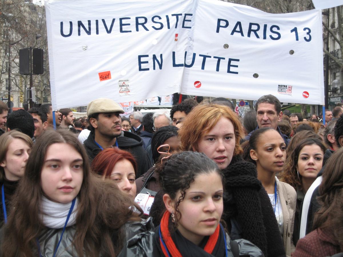 Manifestation contre le CPE à Paris