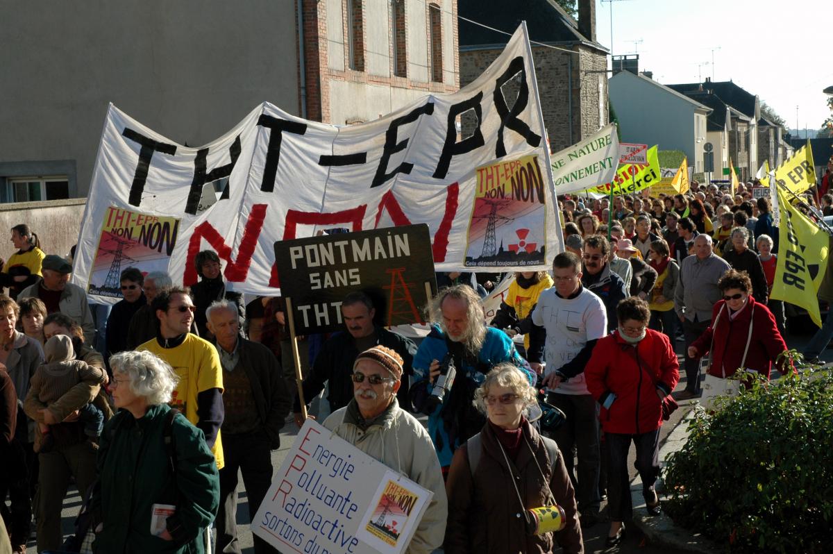 Manif anti EPR et THT