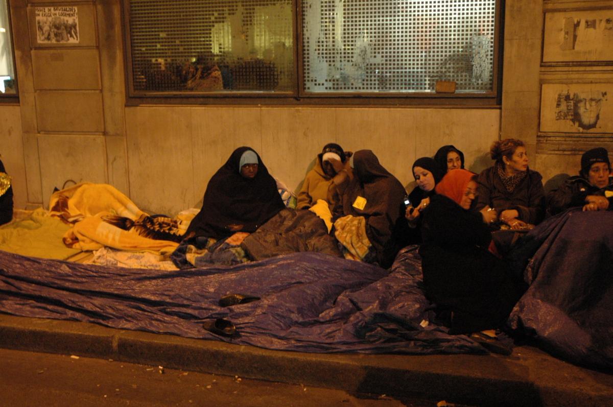 Occupation de nuit rue de la Banque Paris 75002