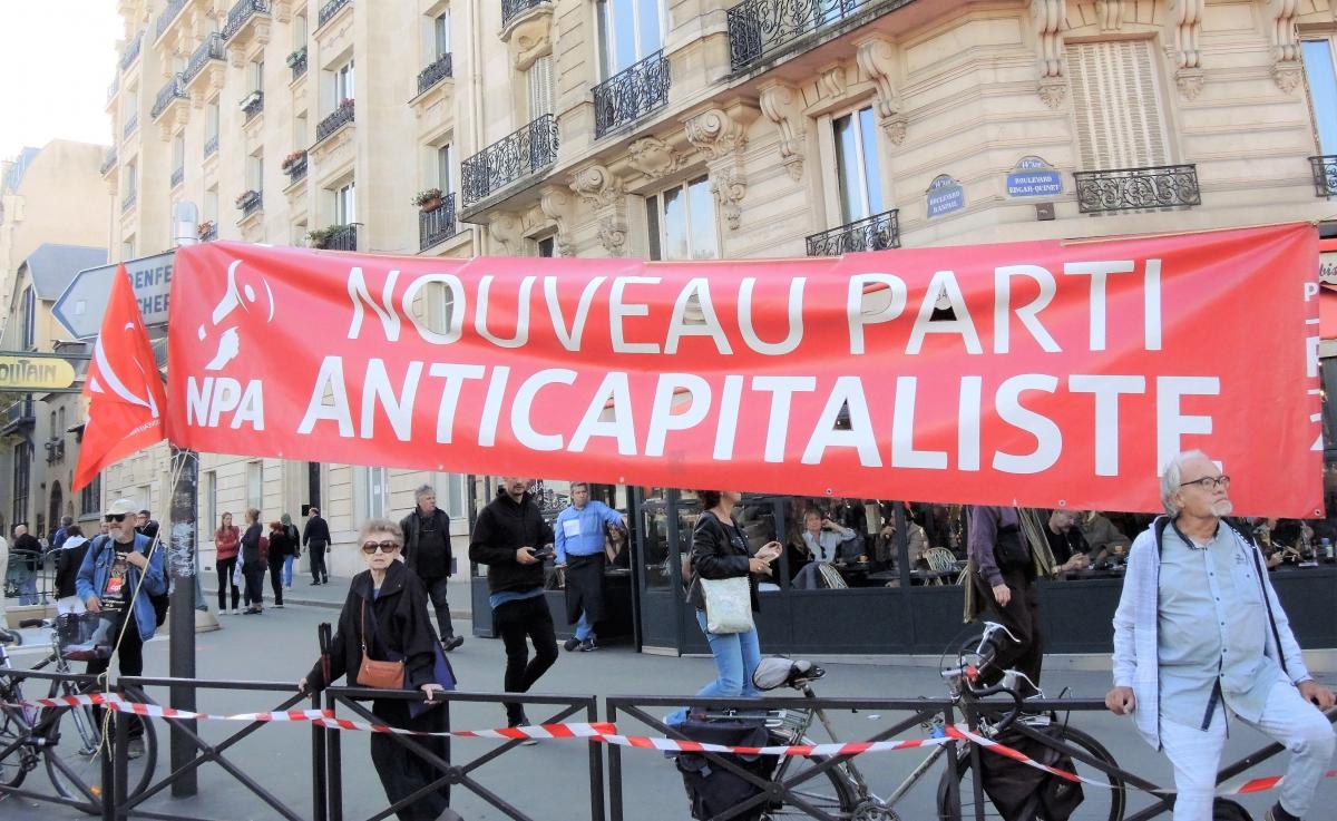 Npa point fixe manifestation interprofessionnelle 9 Octobre 2018 Paris