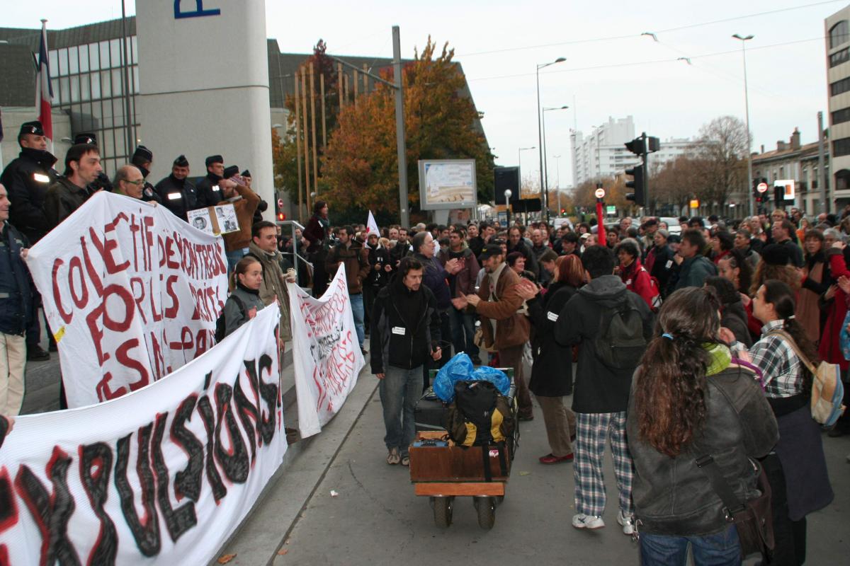 Manifestation soutien Kébé Talibé. Bordeaux 10/11/2007