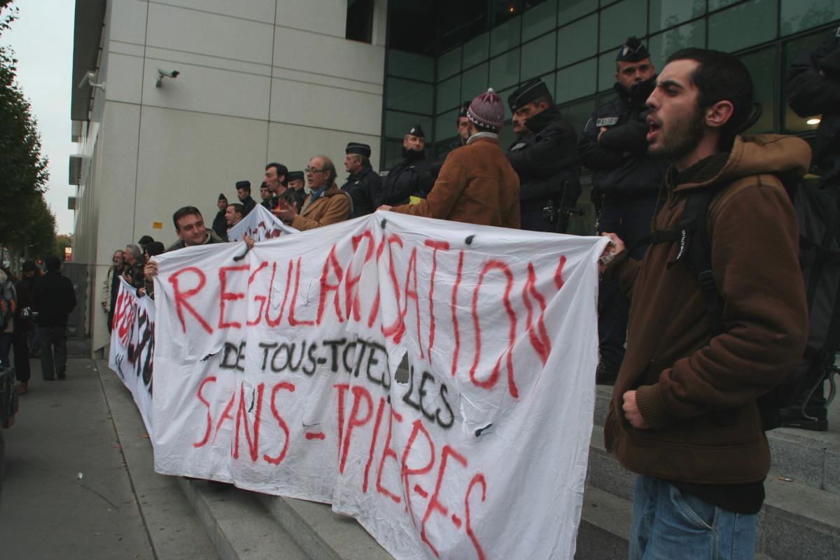 Manifestation soutien Kébé Talibé. Bordeaux 10/11/2007