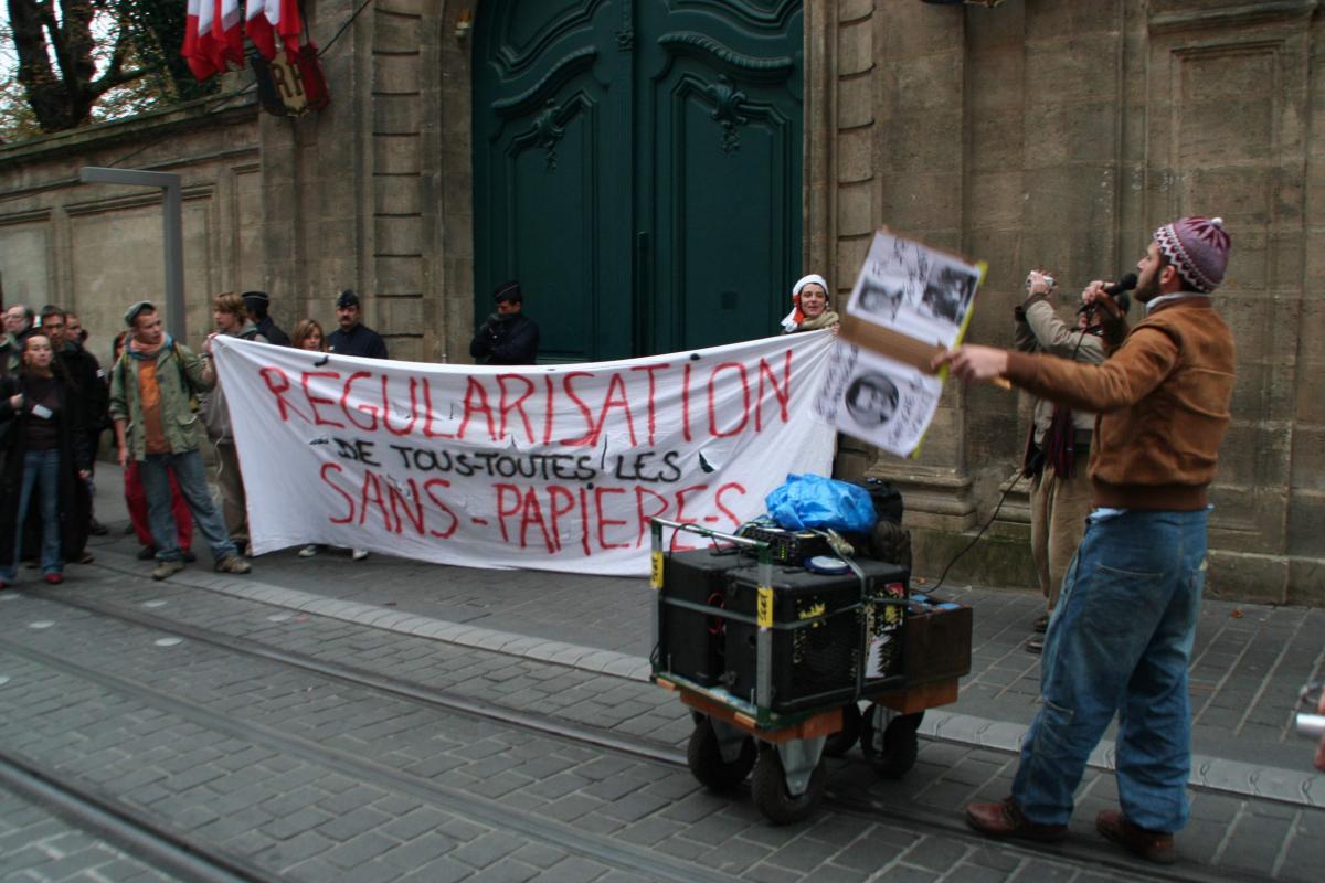 Manifestation soutien Kébé Talibé. Bordeaux 10/11/2007