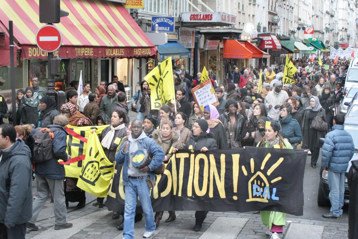 la manifestation rue Saint Denis