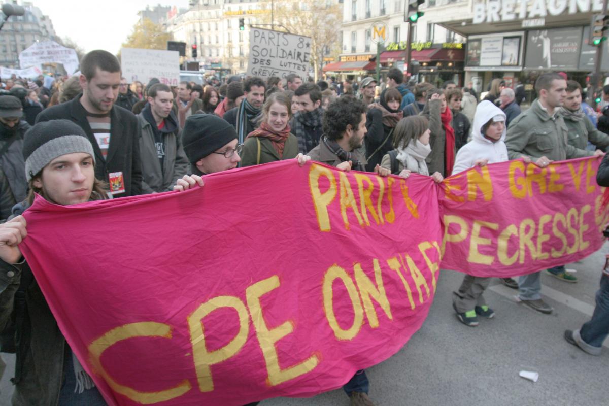 Le cortège étudiant