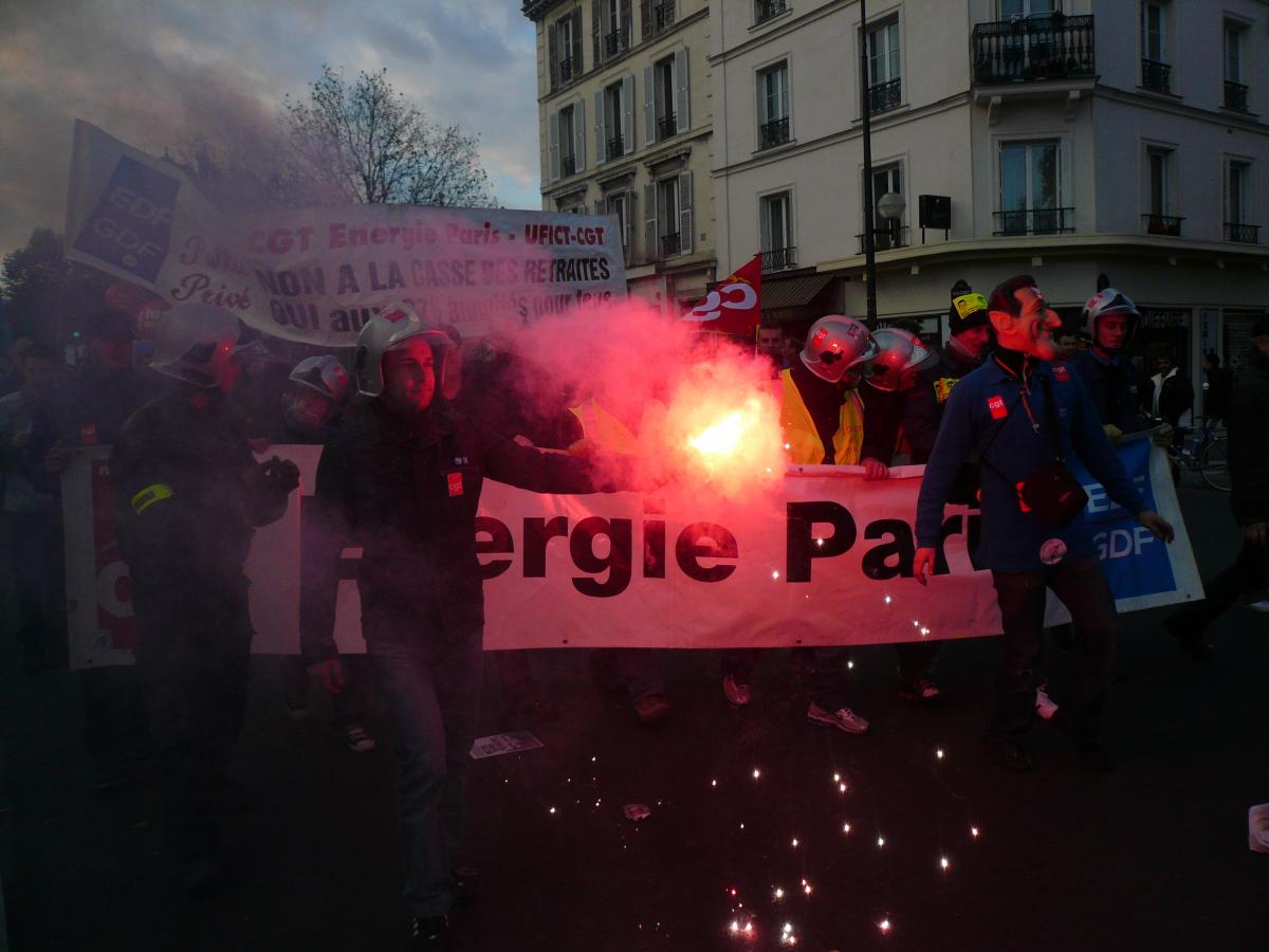 Cortège EDF-GDF à la manif 14/11/07