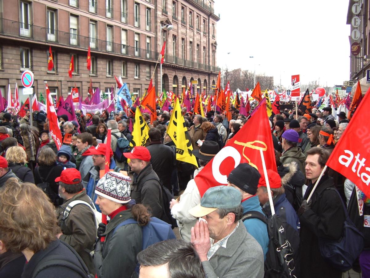 Manifestation contre la directive Bolkestein