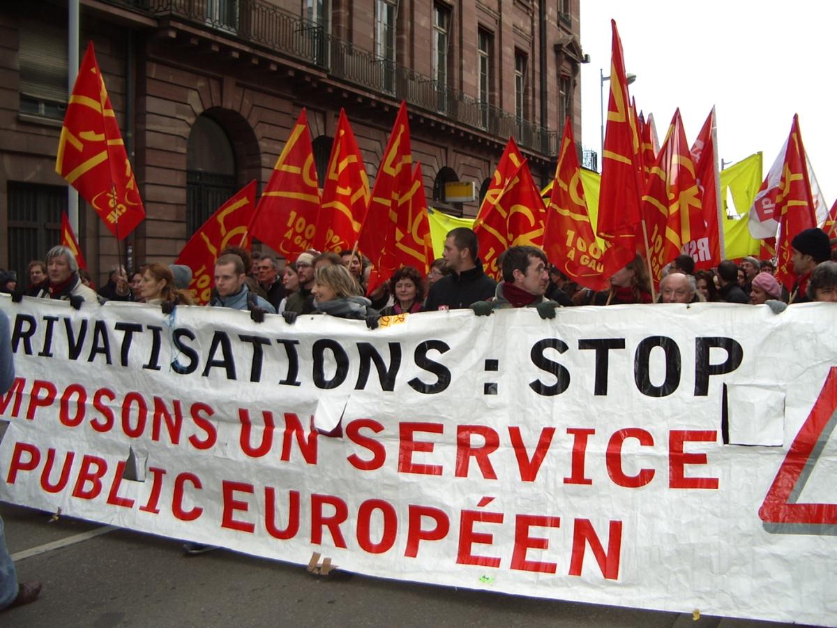 Privatisations : stop Imposons un service public européen