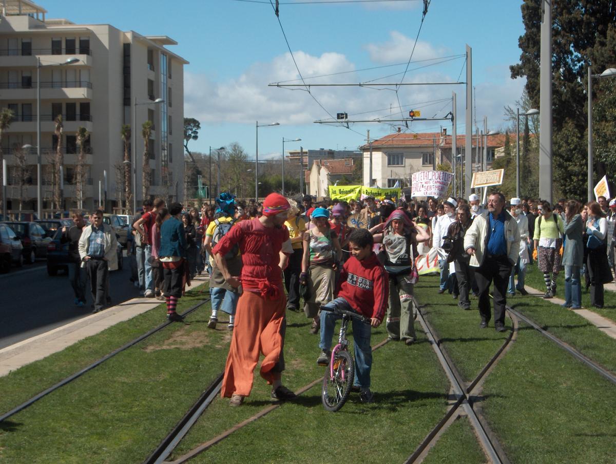 Manifestation contre le CPE à Montpellier