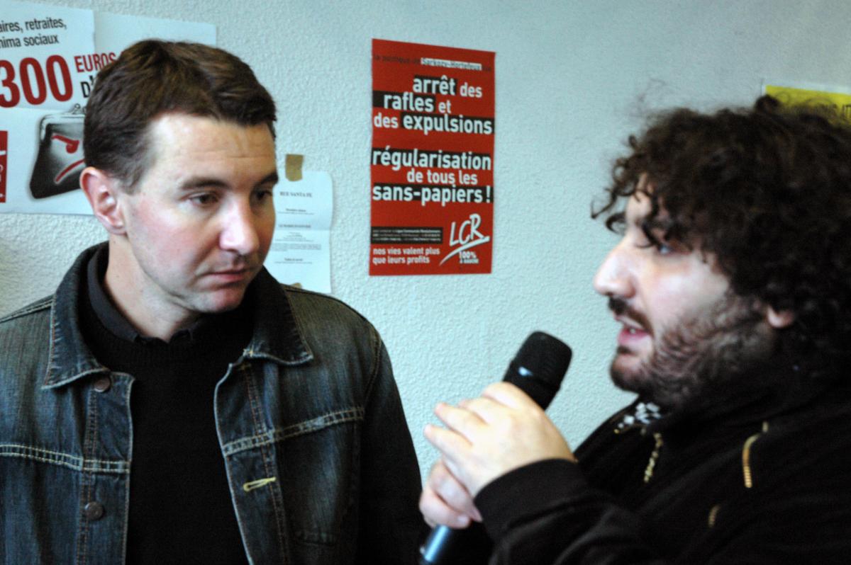 XVIIème Congrès de la LCR -Olivier Besancenot et Mouloud Achour