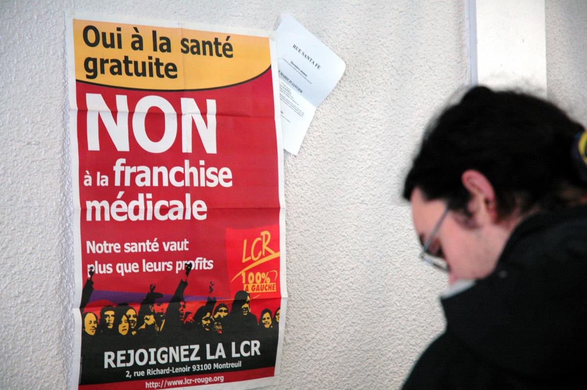 Affiche LCR non à la franchise médicale