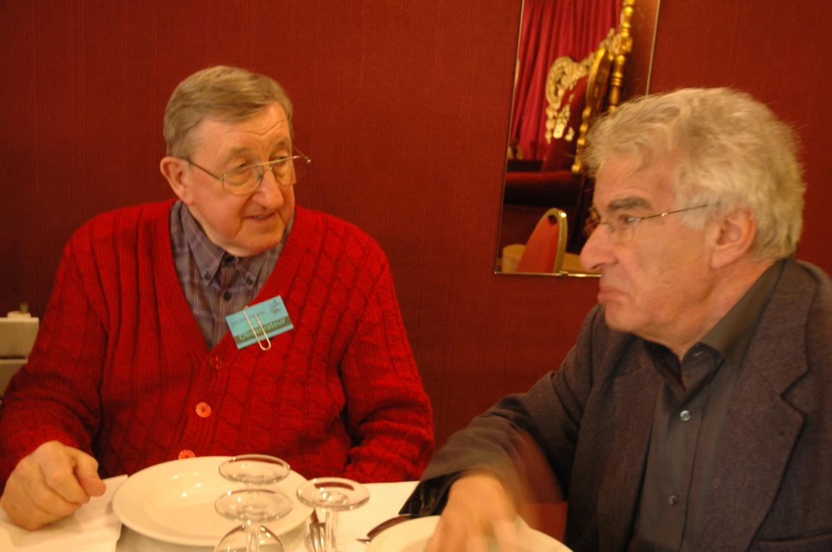 Alain Krivine avec Lucien Perpette (LCR Belgique)