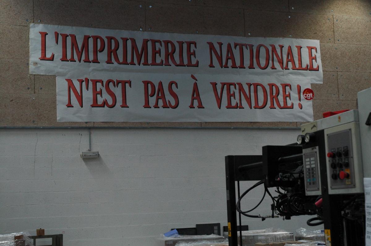 L'imprimerie Nationale n'est pas à vendre.
