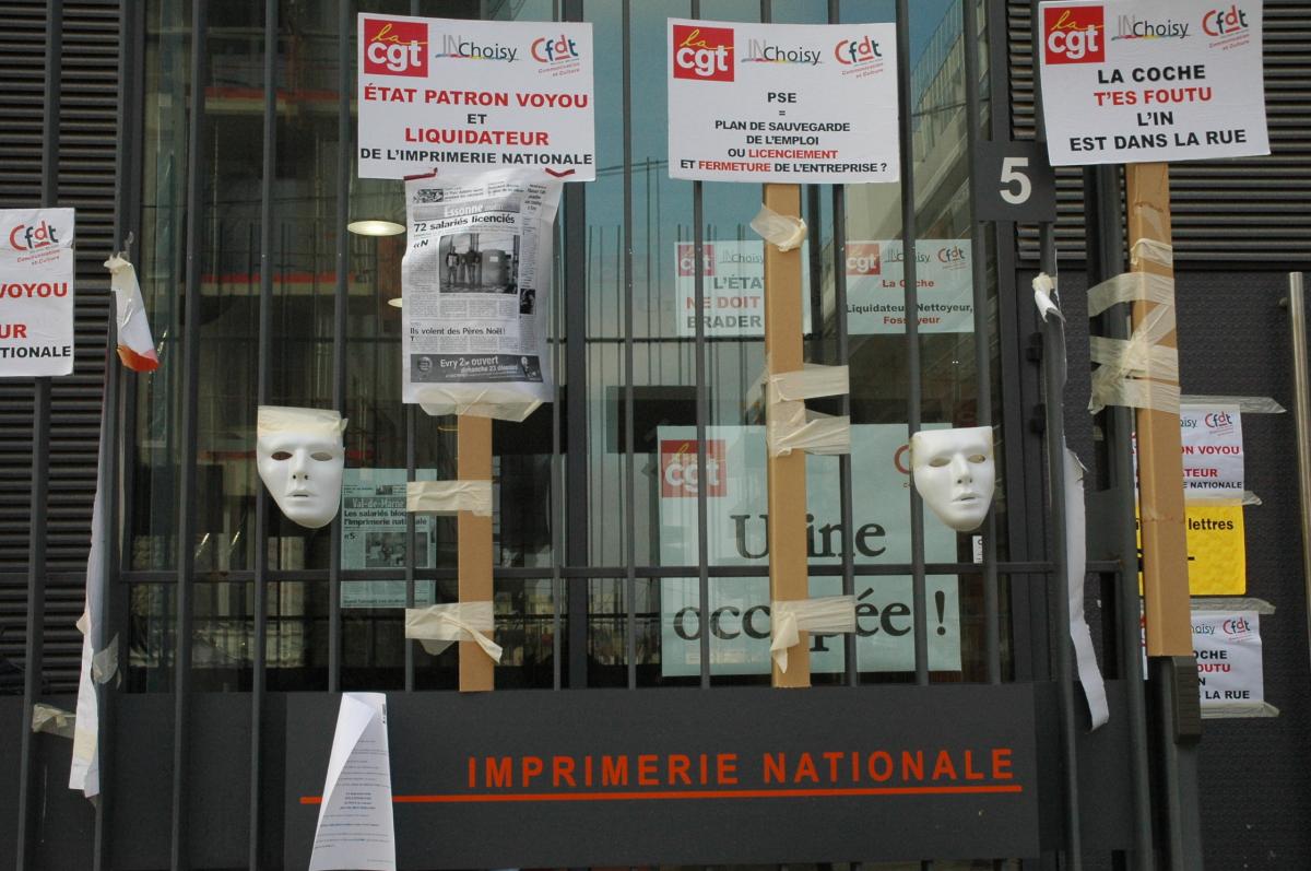 Imprimerie Nationale Occupée Choisy-le-Roi (94) 28 01 08