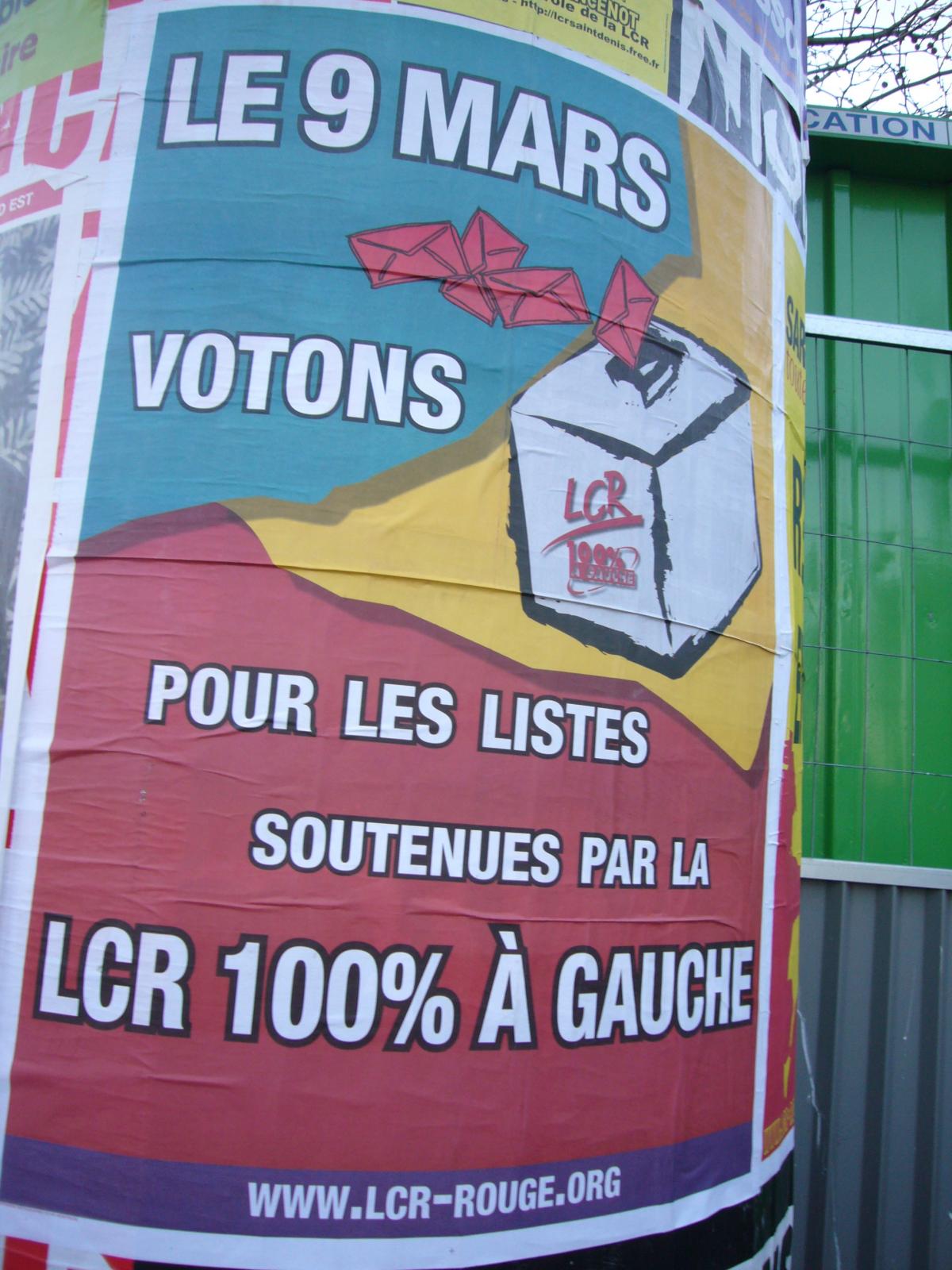 Le 9 mars votons LCR