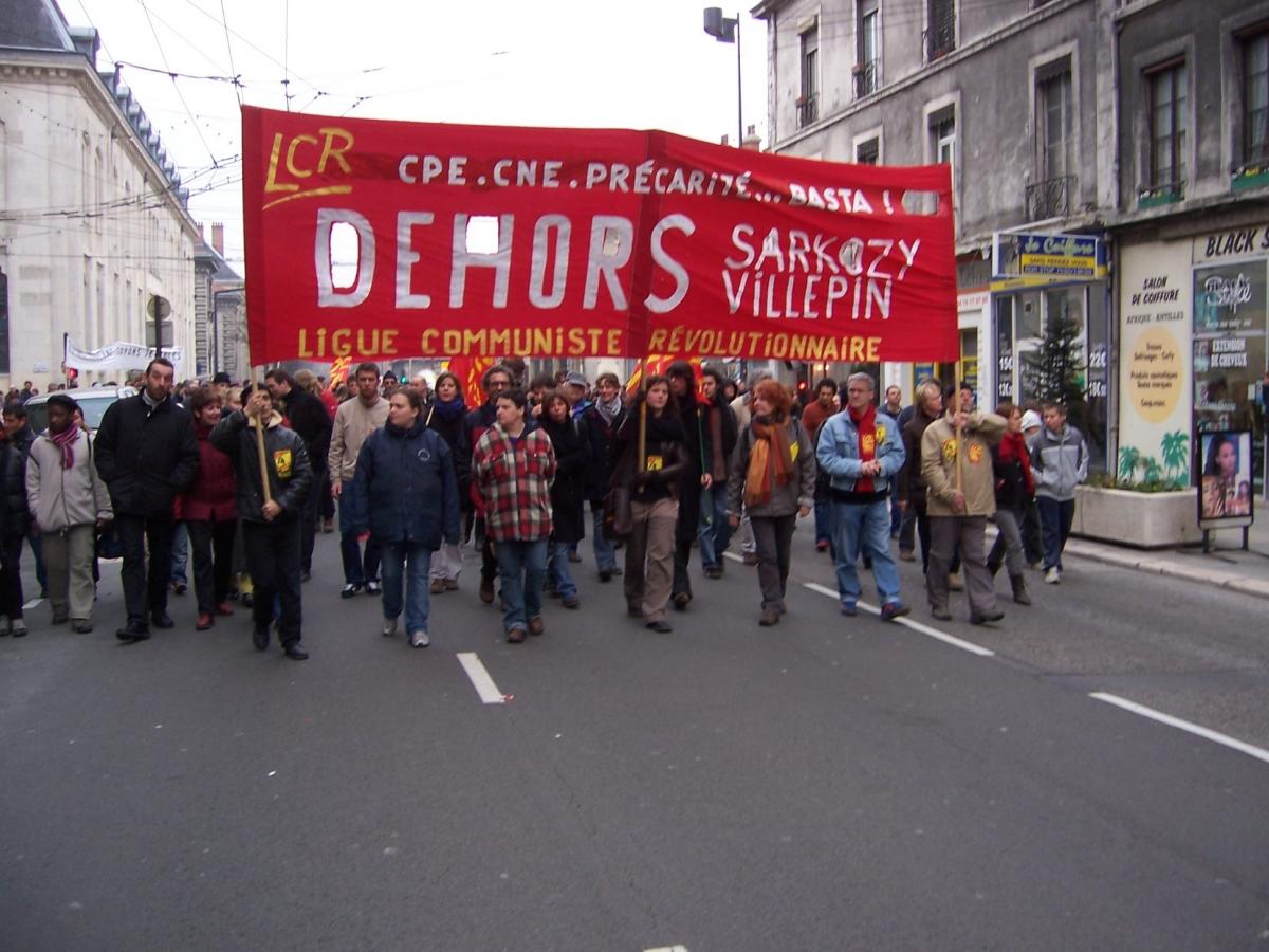 Manifestation contre le CPE à Grenoble