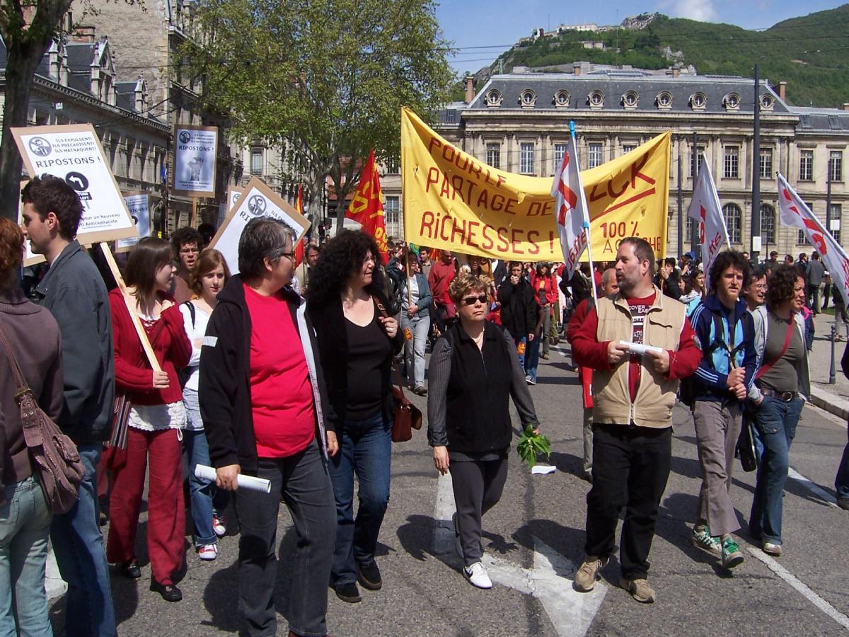 Manifestation du 1 er mai 2008 à Grenoble.
