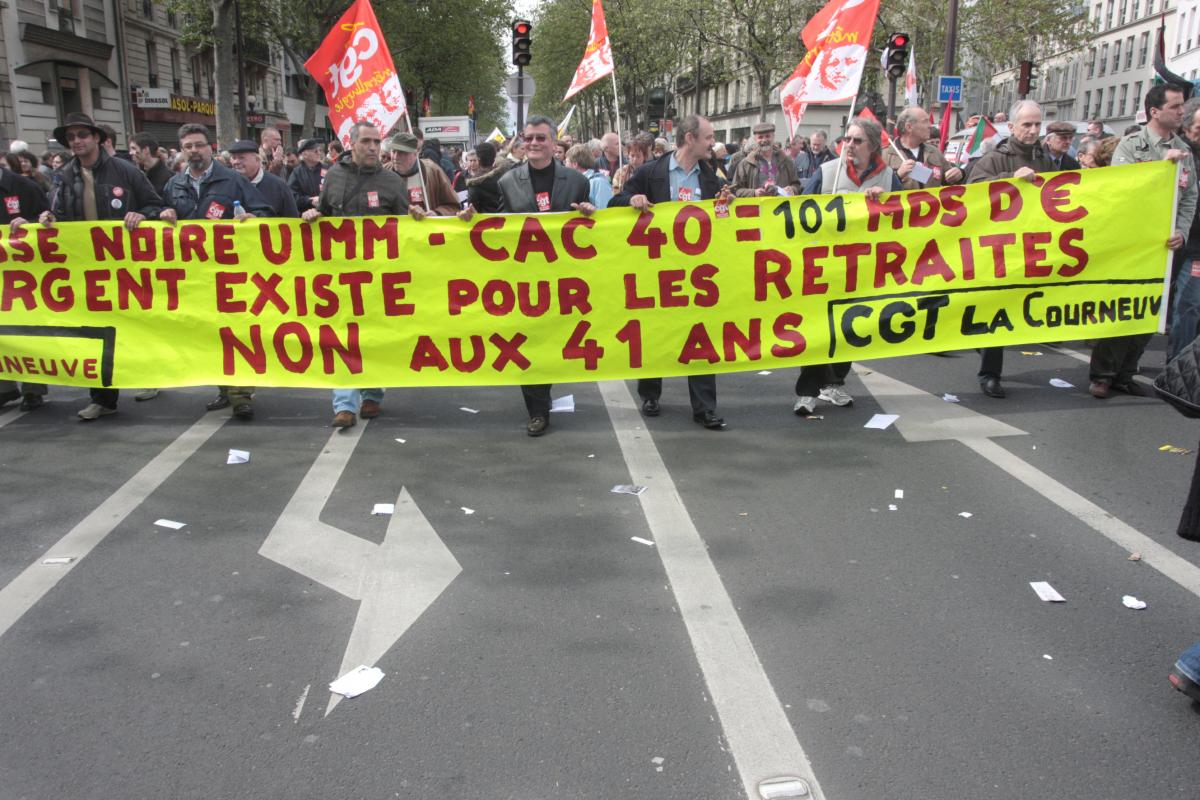 Caisse noire UIMM CAC 40 L'argent existe pour les retraites. Non aux 41 ans