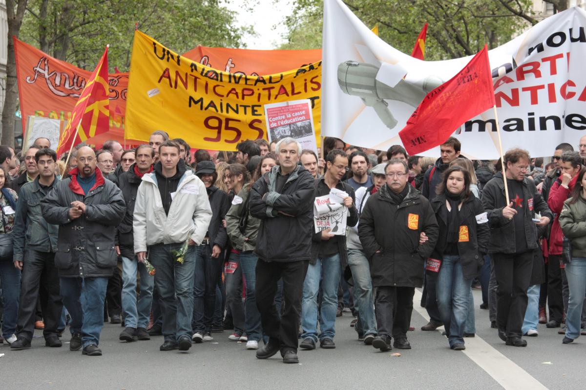 cortège de la LCR/Nouveau Parti anticapitaliste
