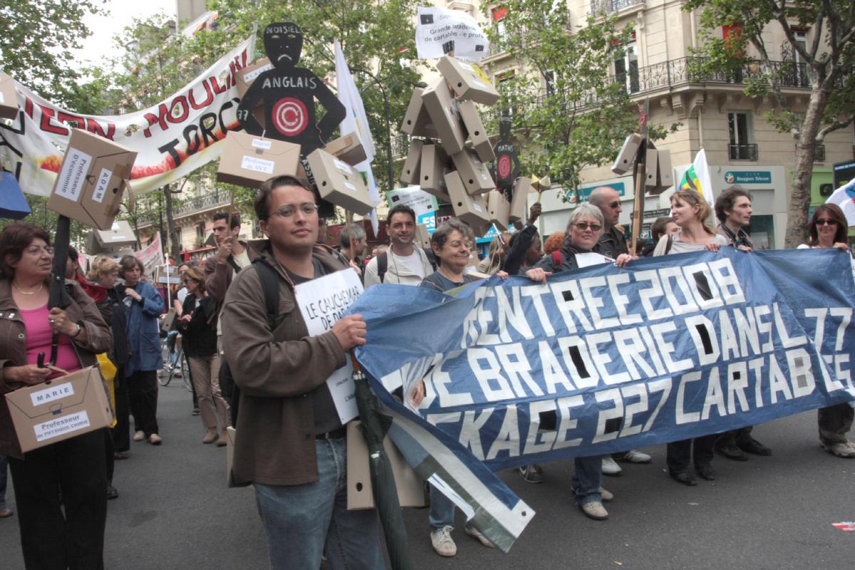 grande braderie de cartables à la rentrée 2008